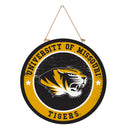 University of Missouri Round Door Decor with Hanging Rope, 18x18