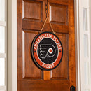 Philadelphia Flyers Round Door Décor with Hanging Rope, 18x18