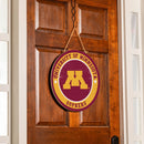 University of Minnesota Round Door Decor with Hanging Rope, 18x18