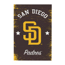 San Diego Padres Wood Wall Sign, 16x24