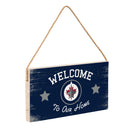 Winnipeg Jets Wood Wall Sign, 6x11