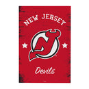 New Jersey Devils Wood Wall Sign, 16x24