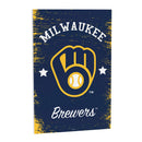 Milwaukee Brewers Wood Wall Sign, 16x24
