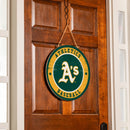 Athletics Round Door Decor with Hanging Rope, 18x18