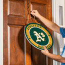 Athletics Round Door Decor with Hanging Rope, 18x18