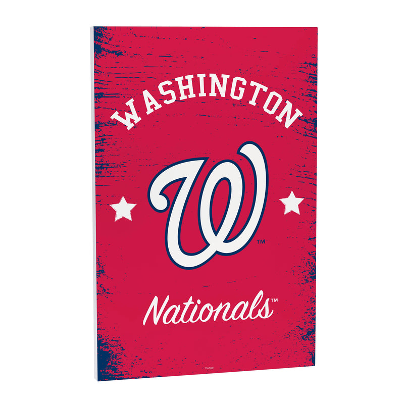 Washington Nationals Wood Wall Sign, 16x24
