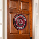 University of South Carolina Round Door Décor with Hanging Rope, 18x18