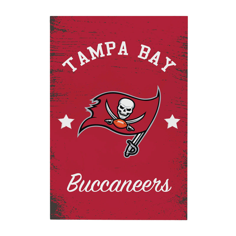 Tampa Bay Buccaneers Wood Wall Sign, 16x24