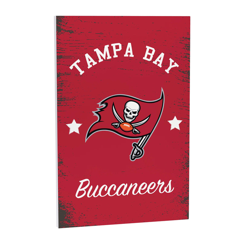 Tampa Bay Buccaneers Wood Wall Sign, 16x24