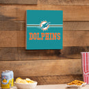 Miami Dolphins Wood Wall Sign, 12x12