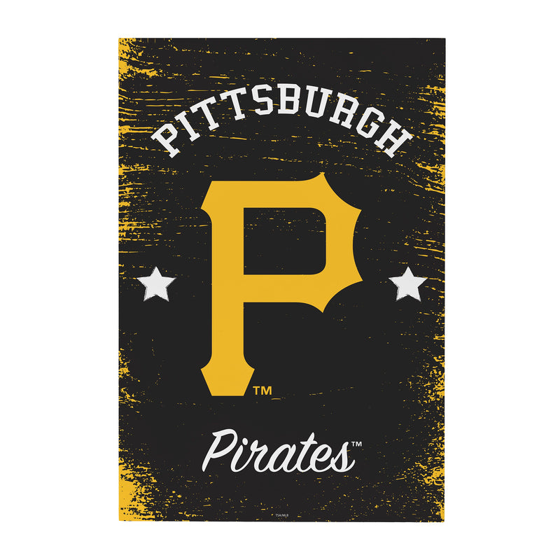 Pittsburgh Pirates Wood Wall Sign, 16x24
