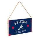Atlanta Braves Wood Wall Sign, 6x11