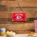 Kansas City Chiefs Wood Wall Sign, 6x11