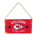 Kansas City Chiefs Wood Wall Sign, 6x11