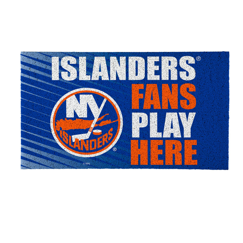 New York Islanders Fan PVC Mat, 28"x16"