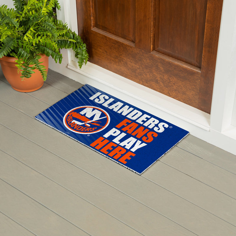 New York Islanders Fan PVC Mat, 28"x16"