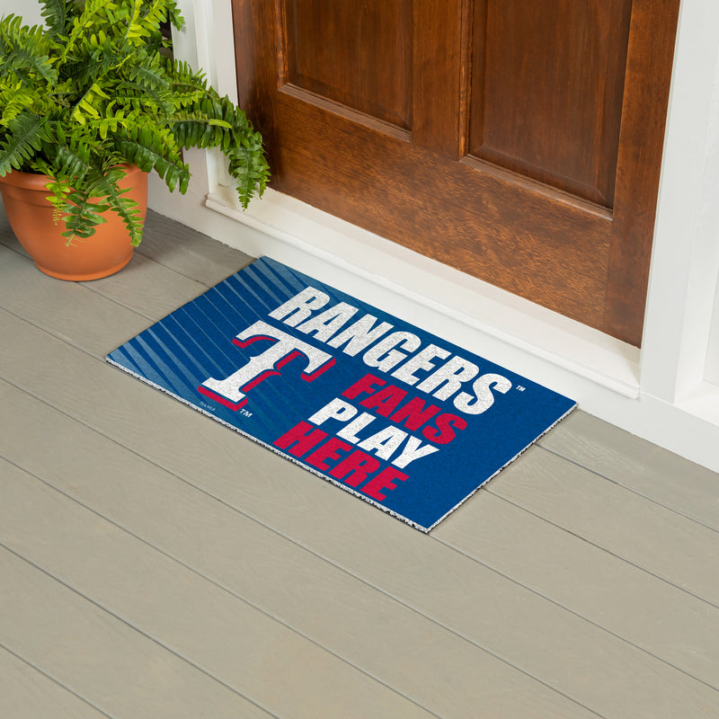 Texas Rangers Fan PVC Mat, 28"x16"