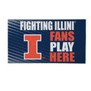 University of Illinois Fan PVC Mat, 28"x16"