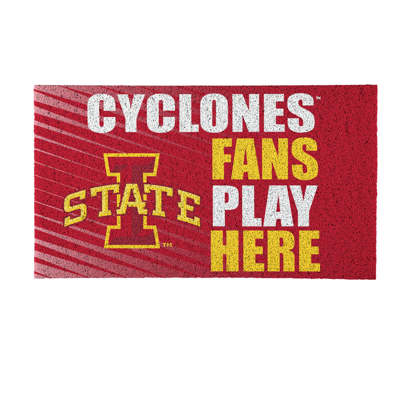 Iowa State University Fan PVC Mat, 28"x16"