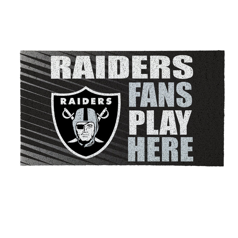 LAS VEGAS RAIDERS Fan PVC Mat, 28"x16"