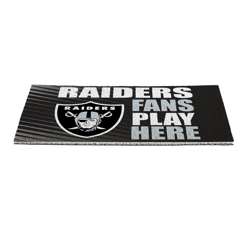 LAS VEGAS RAIDERS Fan PVC Mat, 28"x16"