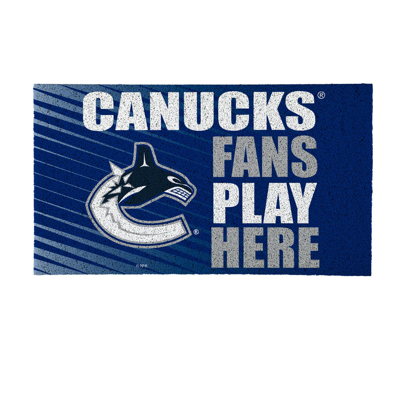 Vancouver Canucks Fan PVC Mat, 28"x16"