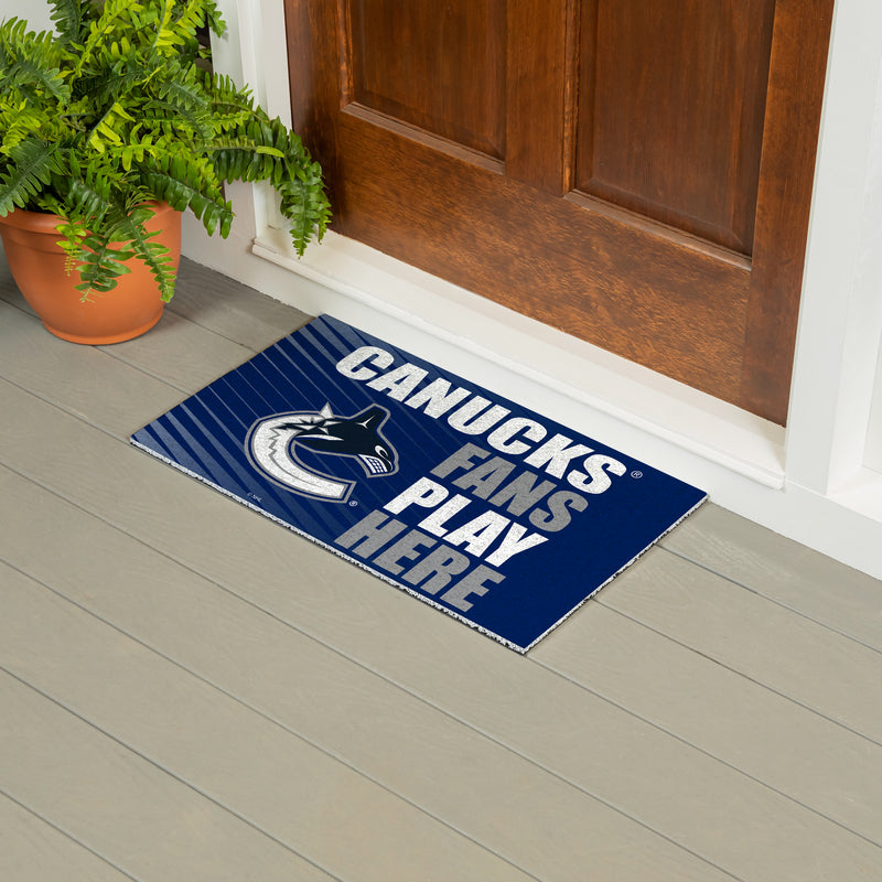 Vancouver Canucks Fan PVC Mat, 28"x16"