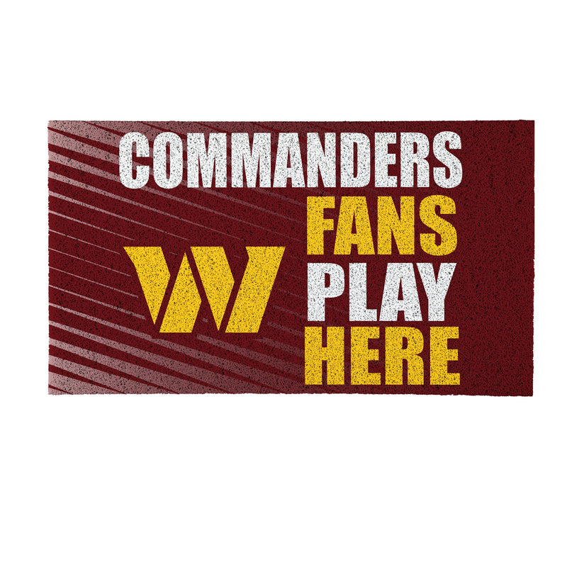 Washington Commanders Fan PVC Mat, 28"x16"