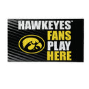 University of Iowa Fan PVC Mat, 28"x16"