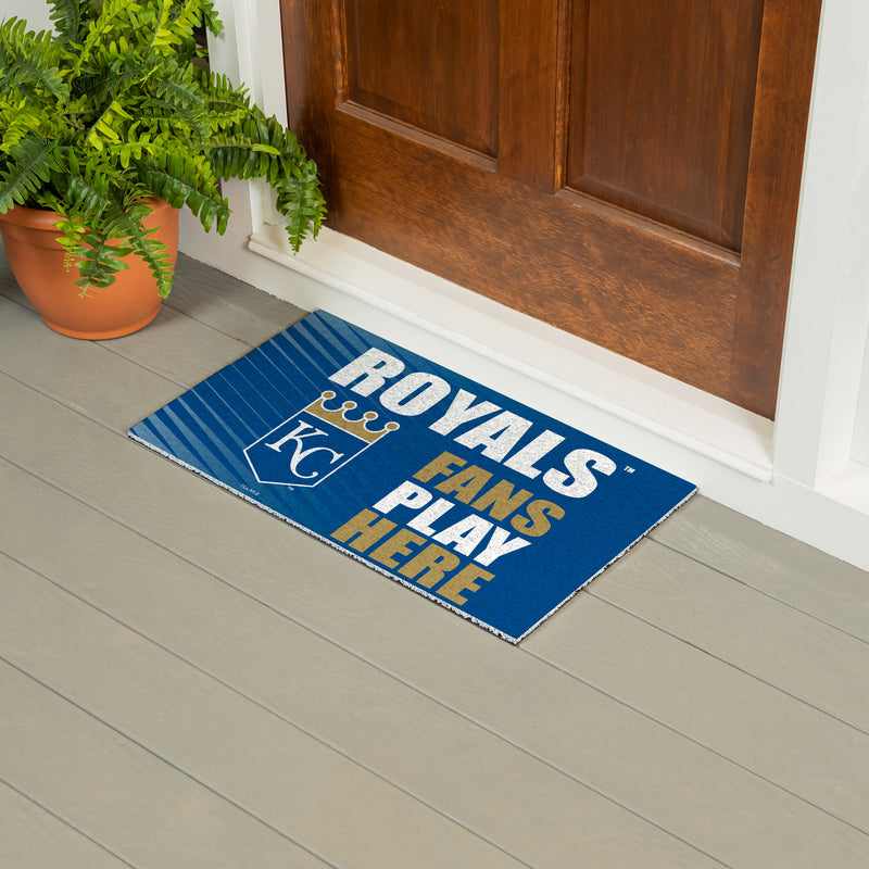 Kansas City Royals Fan PVC Mat, 28"x16"