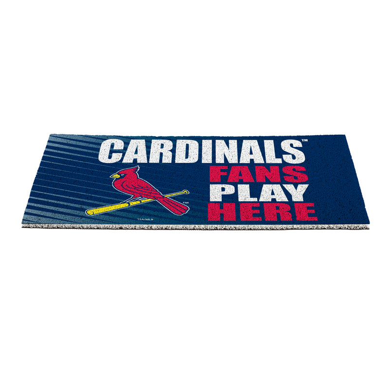 St Louis Cardinals Fan PVC Mat, 28"x16"