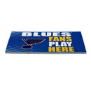 St Louis Blues Fan PVC Mat, 28"x16"