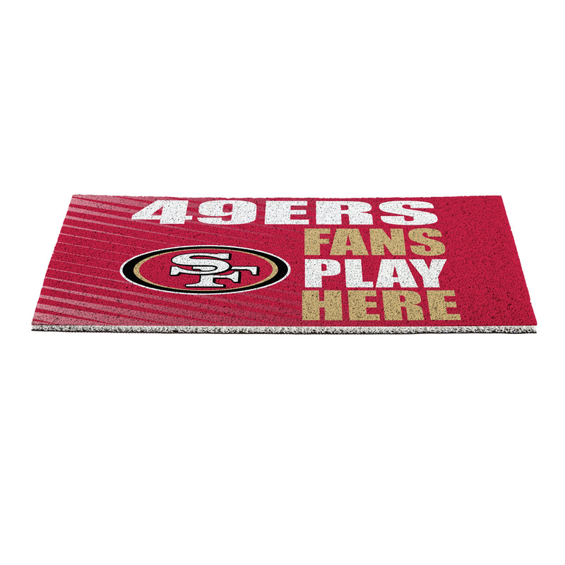 San Francisco 49ers Fan PVC Mat, 28"x16"