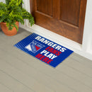 New York Rangers Fan PVC Mat, 28"x16"