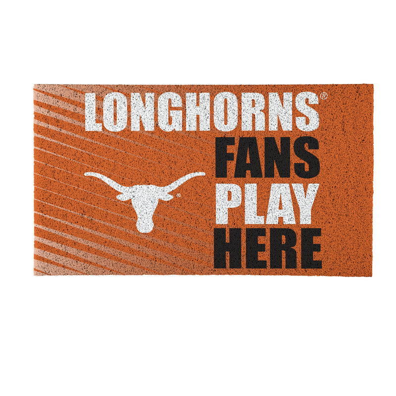 University of Texas Fan PVC Mat, 28"x16"