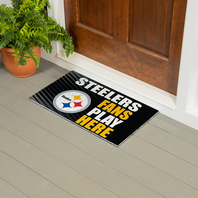 Pittsburgh Steelers Fan PVC Mat, 28"x16"