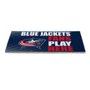 Columbus Blue Jackets Fan PVC Mat, 28"x16"