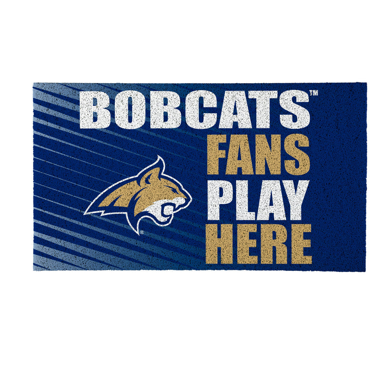 Montana State University Fan PVC Mat, 28"x16"