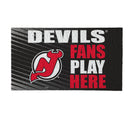 New Jersey Devils Fan PVC Mat, 28"x16"