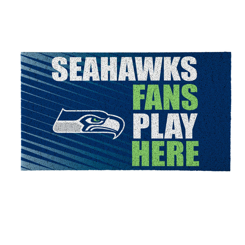 Seattle Seahawks Fan PVC Mat, 28"x16"
