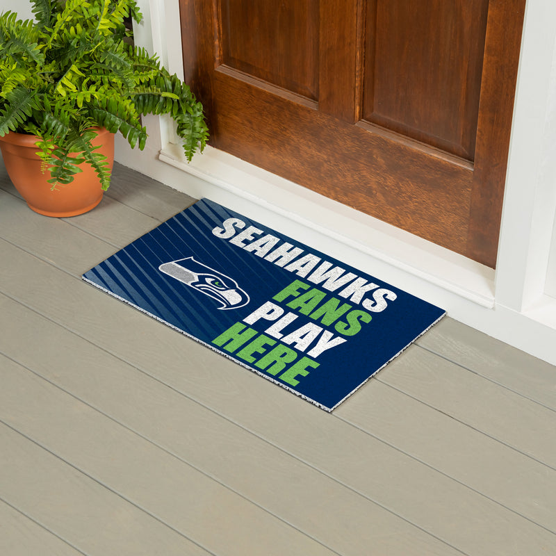 Seattle Seahawks Fan PVC Mat, 28"x16"