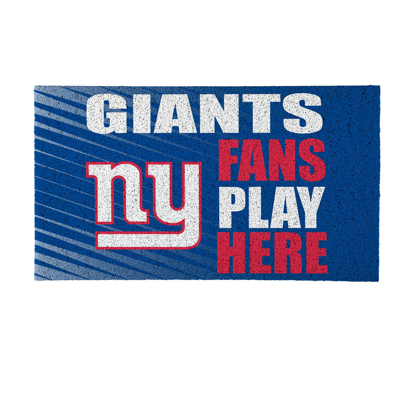New York Giants Fan PVC Mat, 28"x16"