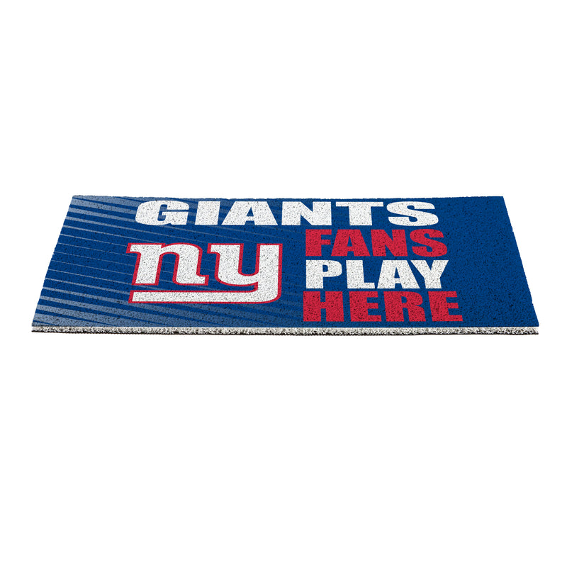 New York Giants Fan PVC Mat, 28"x16"