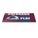 Colorado Avalanche Fan PVC Mat, 28"x16"