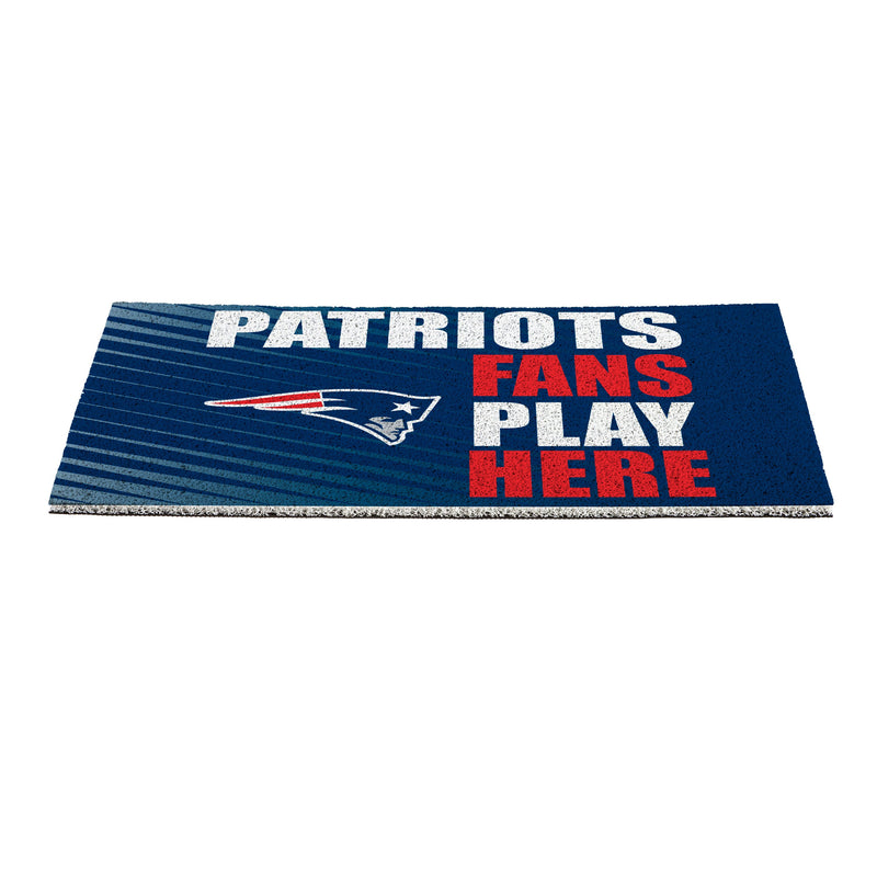 New England Patriots Fan PVC Mat, 28"x16"