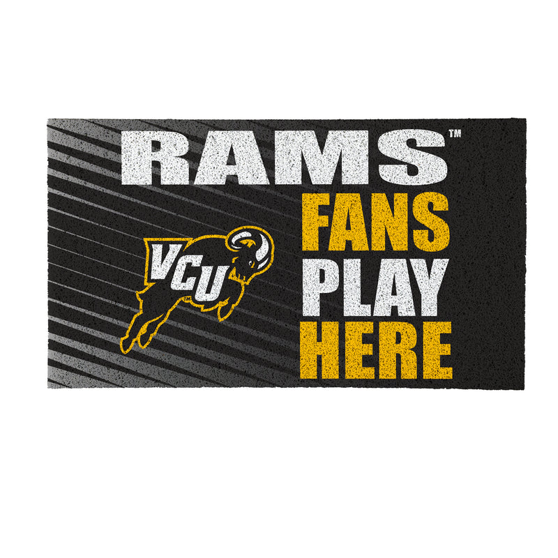 Virginia Commonwealth University Fan PVC Mat, 28"x16"