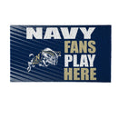 US Naval Academy Fan PVC Mat, 28"x16"