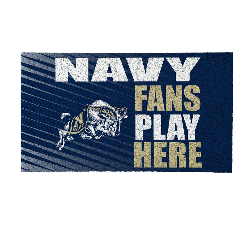 US Naval Academy Fan PVC Mat, 28"x16"