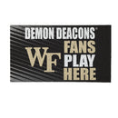 Wake Forest University Fan PVC Mat, 28"x16"
