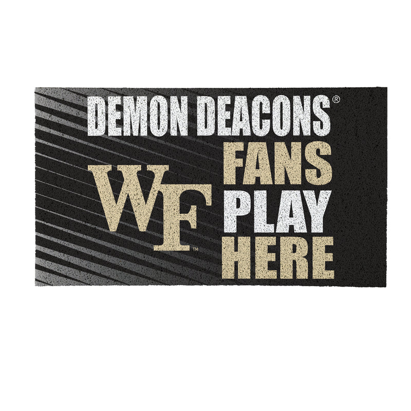 Wake Forest University Fan PVC Mat, 28"x16"